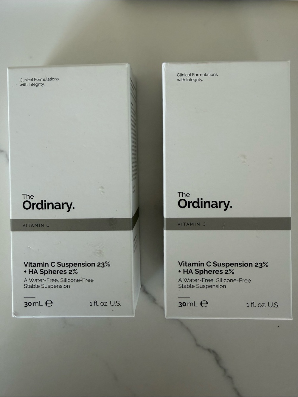 The Ordinary Vitamin C Suspension 23% + HA Spheres 2% Set of 2 New In Package